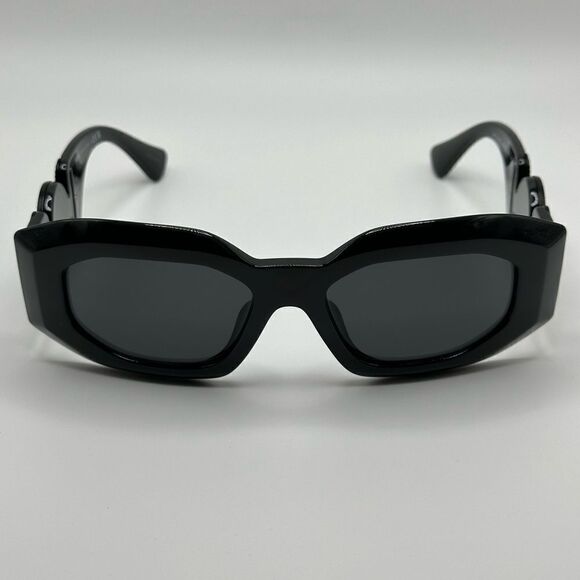 VERSACE Sunglasses VE4425U 536087 Black Dark Grey Unisex Sunglasses NEW - Picture 3 of 11